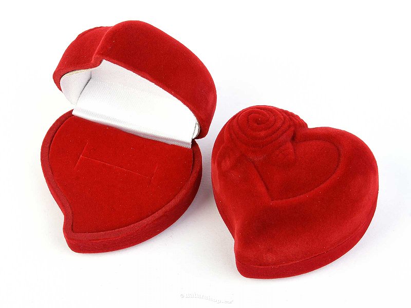 Dárková krabička srdce červené (6 x 5.5cm)