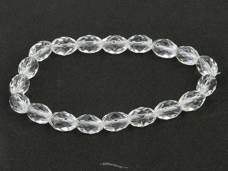 Crystal bracelet cut oval approx. 10 x 7mm