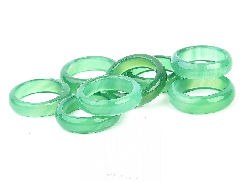 Agate green ring 5mm