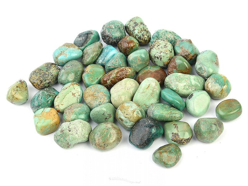 Genuine tumbled turquoise (China) approx. 15 mm