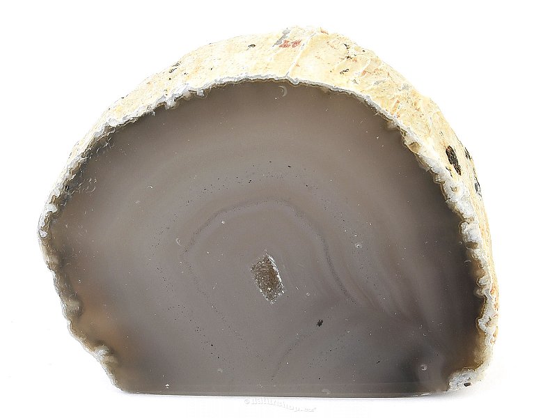 Agate geode with mini hollow 198g
