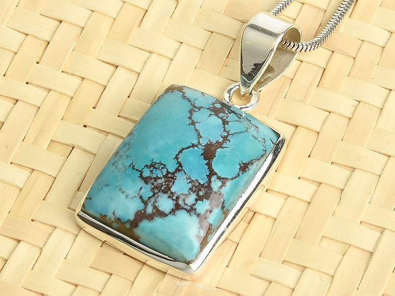 Silver pendant with turquoise Ag 925/1000 8.2g