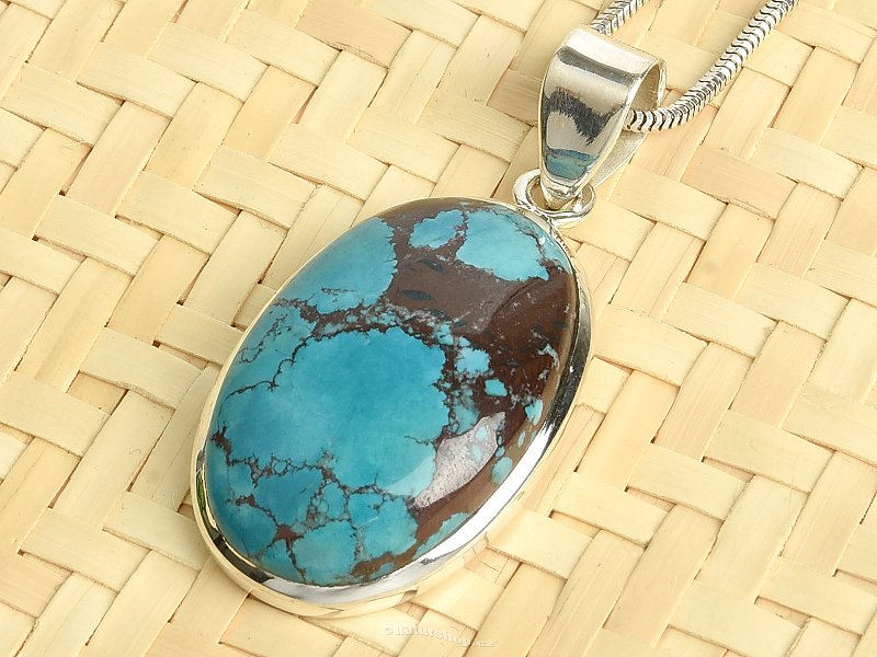 Turquoise pendant silver Ag 925/1000 7.9g