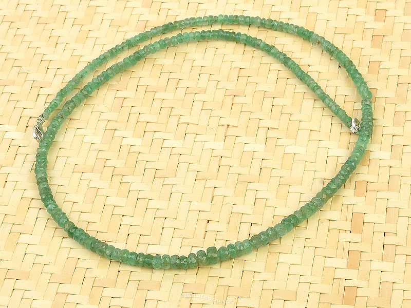 Emerald necklace Ag 925/1000 45cm (9g)