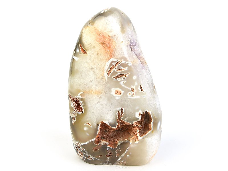 Decorative agate with amethyst crystals (3624g)