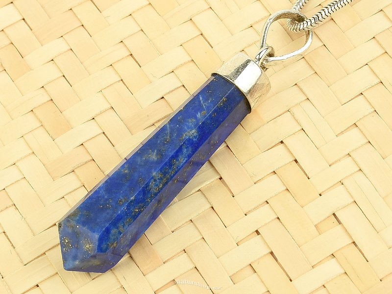 Lapis lazuli přívěsek špička Ag 925/1000 úchyt 5,8g