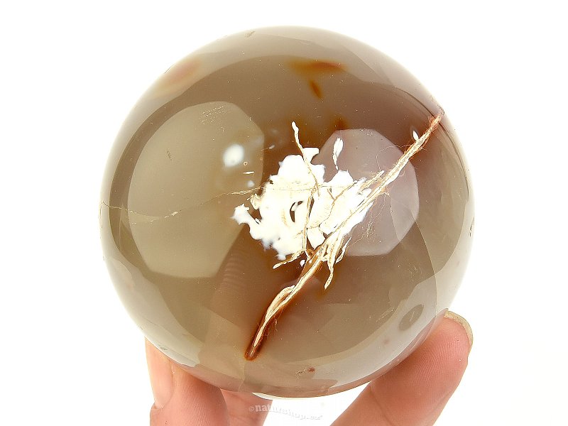 Carnelian ball from Madagascar Ø73mm