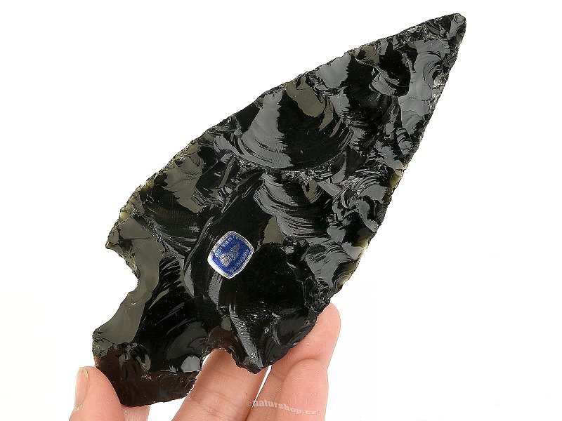 Obsidian spearhead from Mexico 132g