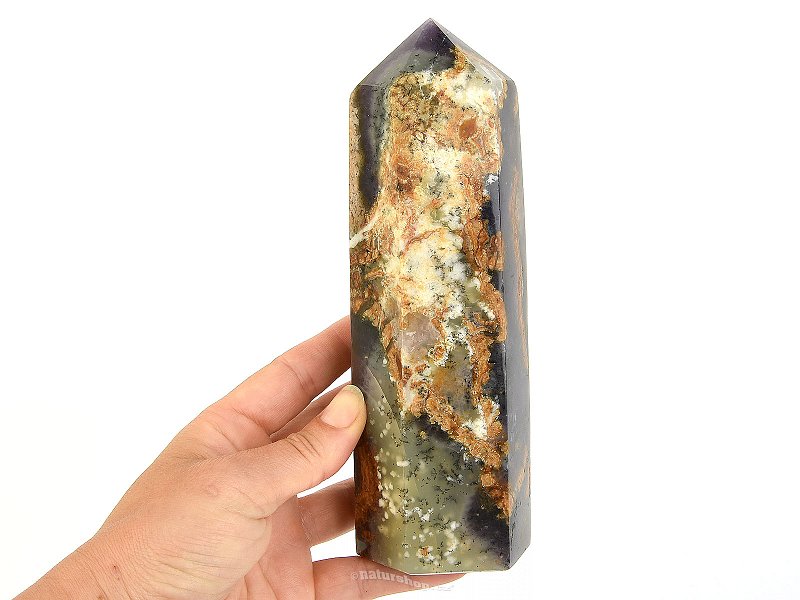 Dendritic opal large point from Madagascar 1022g
