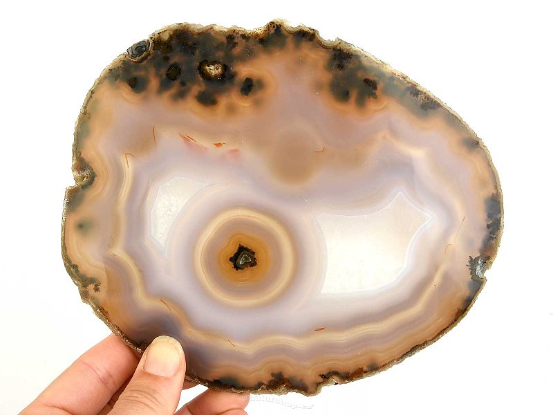 Natural agate slice from Brazil 362g