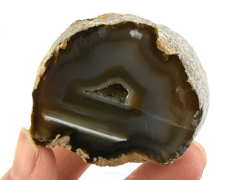 Agate geode with cavity 92g