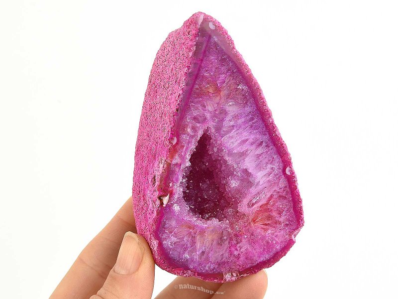 Rose agate hollow geode 251g