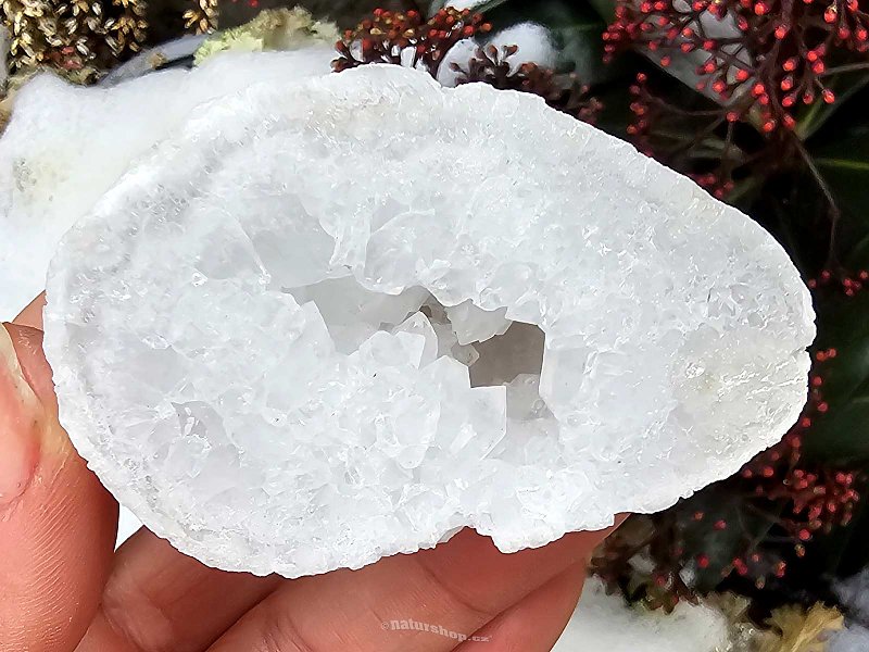 Quartz-Calcite Geode from Morocco (98g)