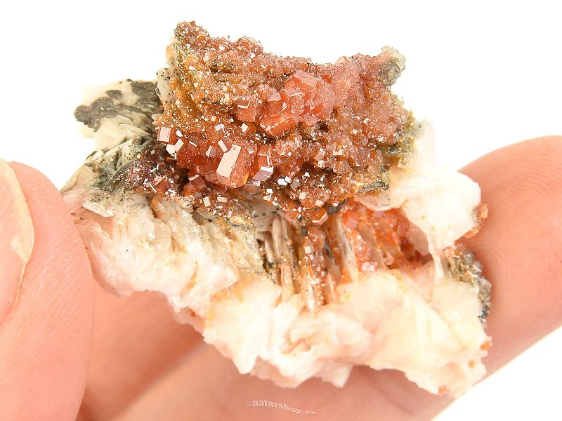 Vanadinite and Barite crystals from Morocco 22.2g
