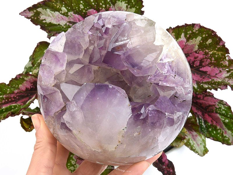 Exclusive amethyst ball with crystals Ø127mm Brazil