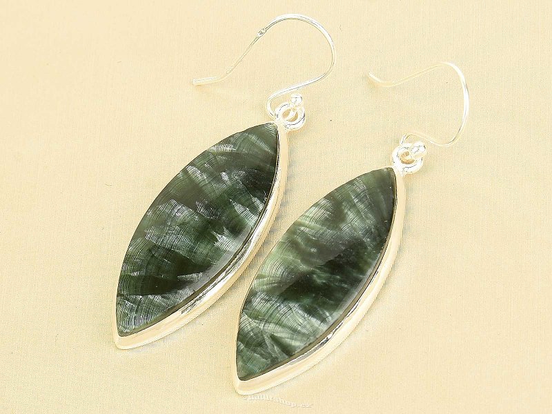 Serafinite earrings (Russia) Ag 925/1000 9.6g