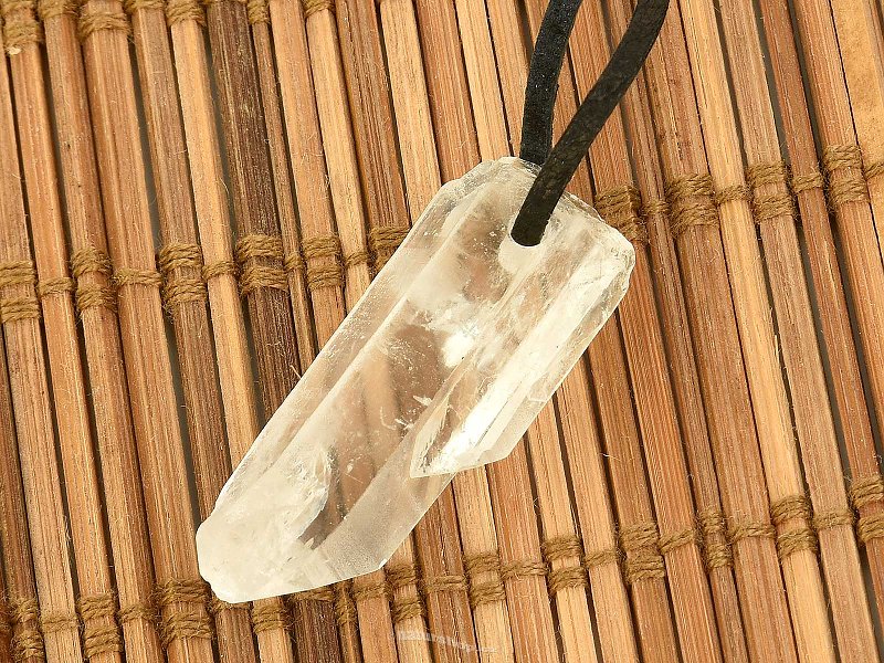 Raw crystal pendant made of Lemurian crystal 8.4g