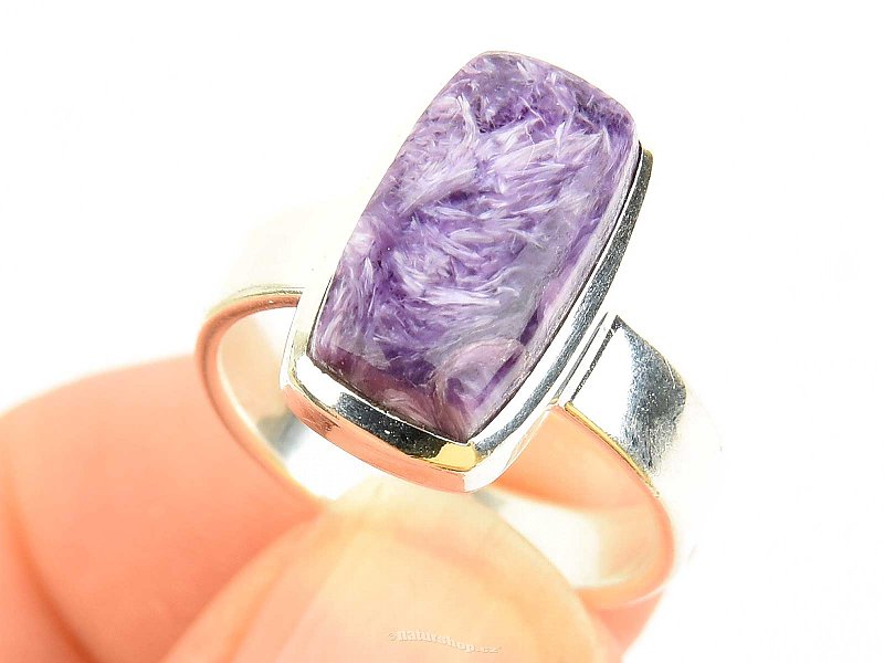Charm ring rectangle Ag 925/1000 4.9g (size 53)