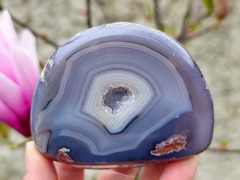 Geode with agate socket 271g (Brazil)