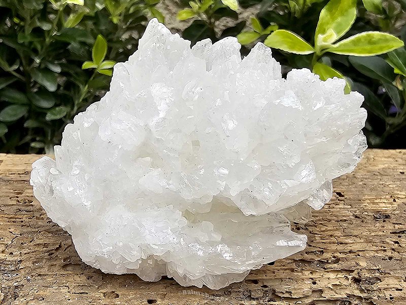 Aragonit bílá krystalová drúza z Mexika 147g