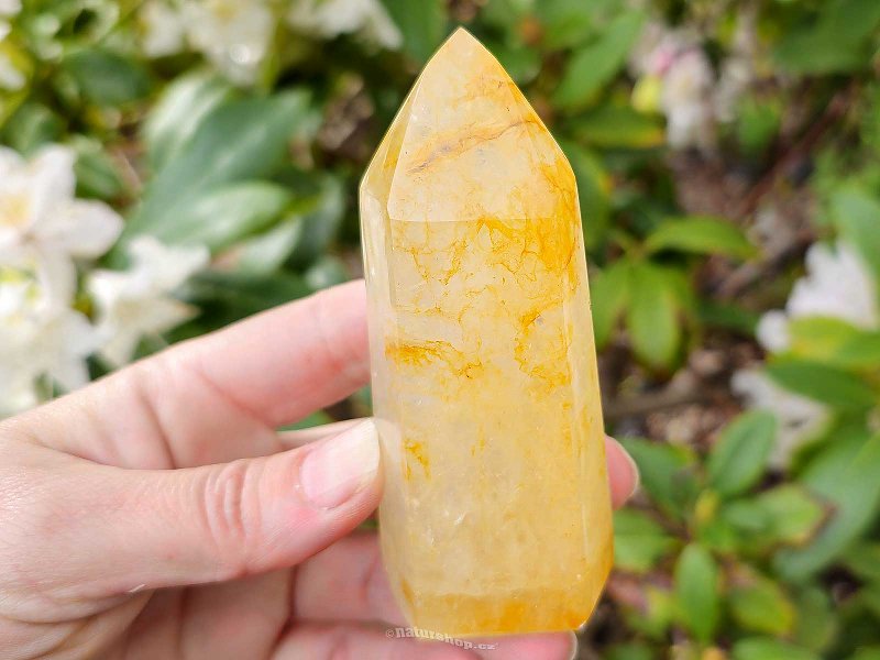 Pointed crystal with limonite (Madagascar) 207g