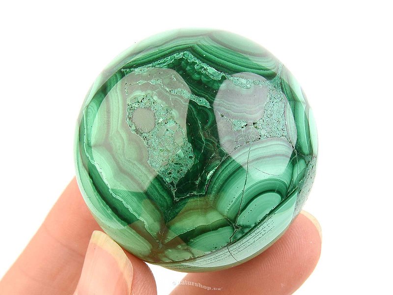 Malachite ball polished from Congo 133g