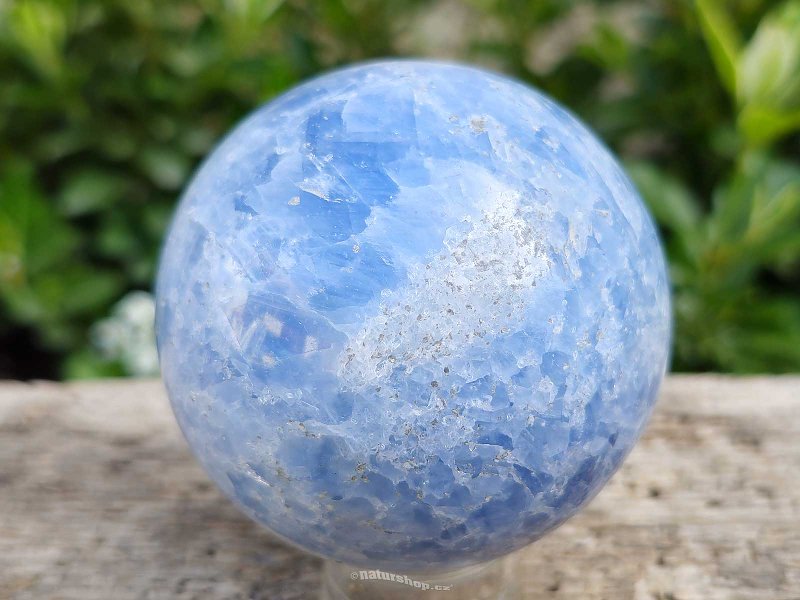 Ball calcite blue Ø68mm Madagascar