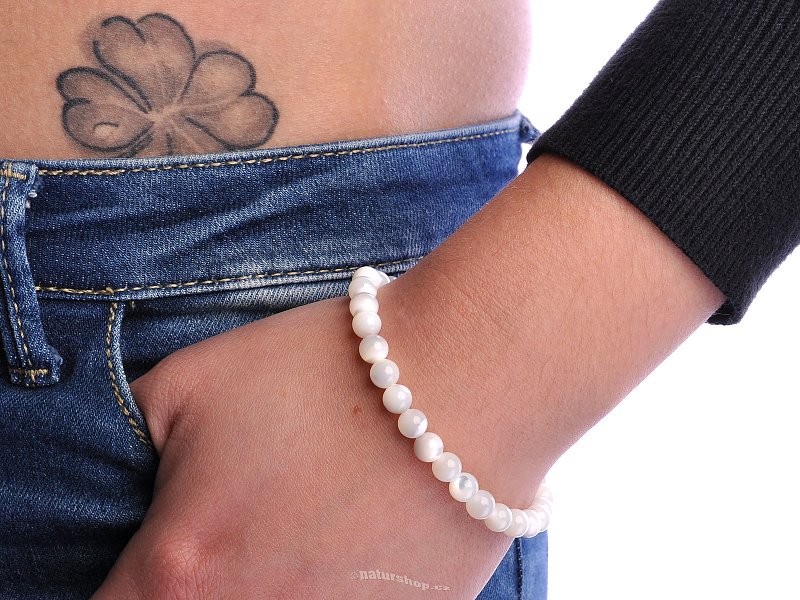 Pearl bracelet beads 6 mm