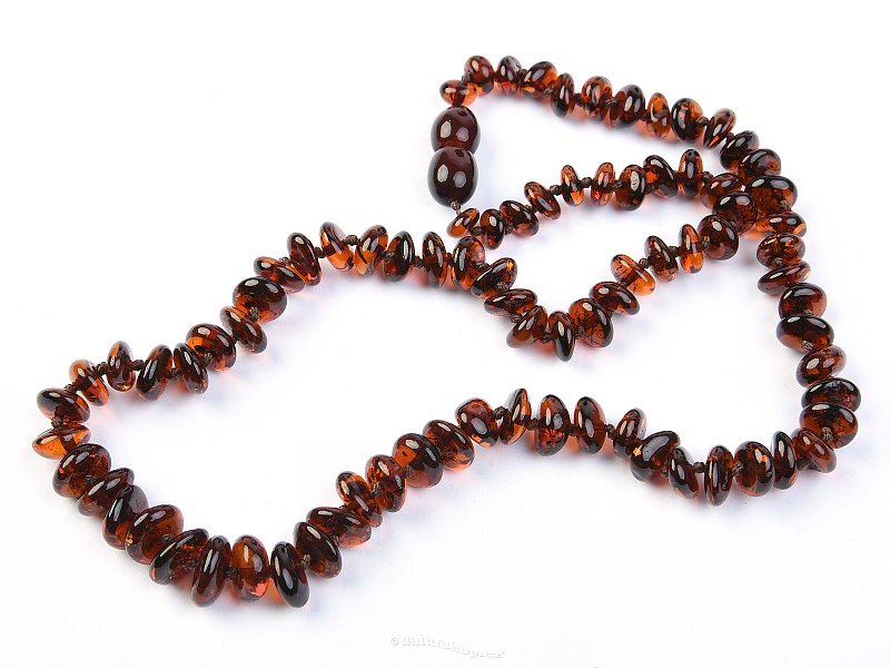 Dark amber necklace 45 cm