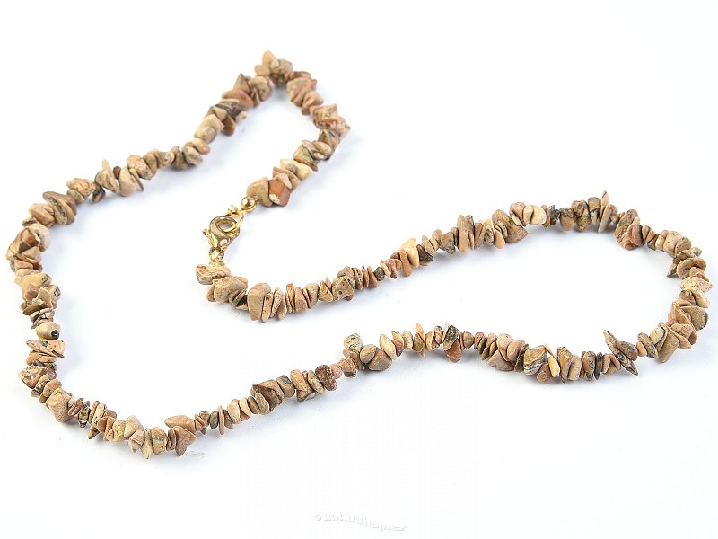 Jaspis obrázkový náhrdelník (45cm)
