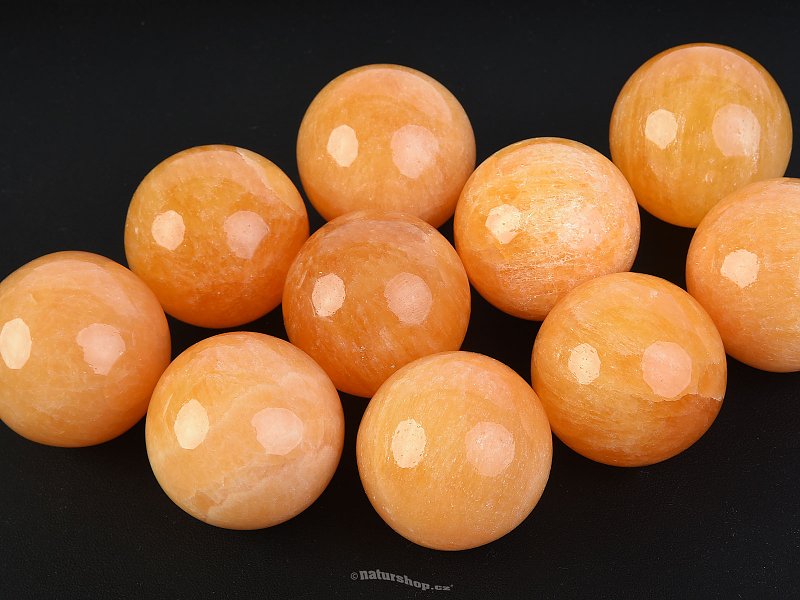 Kalcit oranžový koule 40mm (Mexiko)