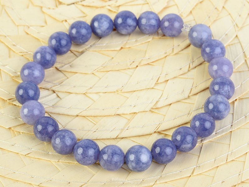 Lavender quartz bracelet ball 8mm
