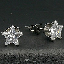 Great zircon earrings star typ108