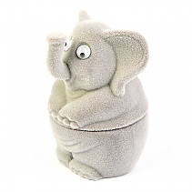 Velvet gift box gray elephant