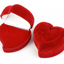 Dárková krabička srdce červené (6 x 5.5cm)
