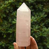 Cut rose quartz spike 515g 150mm