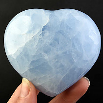 Zamilované srdce z modrého kalcitu 317g