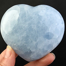 Calcite heart blue 295g