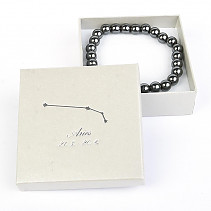 Aries hematite bracelet in a gift box