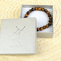 Virgo tiger eye bracelet in gift box