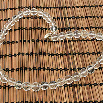 Crystal necklace beads cut 10mm 46cm