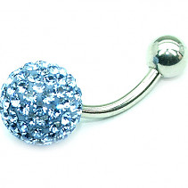 OPNG155 piercing pupík kulička modrá