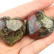 Dragon stone smooth heart 35mm