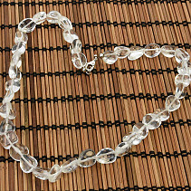 Crystal necklace troml stones 45cm