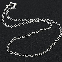 Silver chain Ag 925/1000 + Rh 42cm (approx. 2.7g)