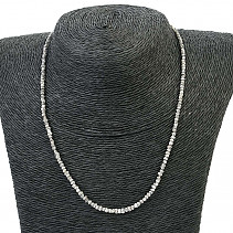 Necklace made of natural diamond Ag clasp