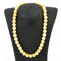 Calcite yellow necklace beads 12mm 50cm