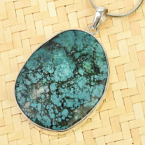 Turquoise pendant larger Ag 925/1000 18.0g