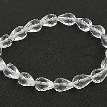 Crystal bracelet cut drops 10 x 7mm