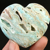 Blue aragonite heart (Pakistan) 96g